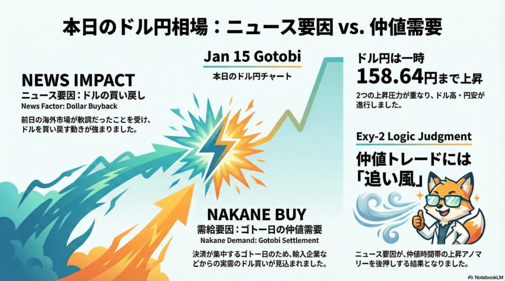 AI予測ズバリ！ドル円「追い風」に乗って往復利益の完全勝利達成