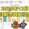 FX自動売買(EA)の取引実績(2025年12月)